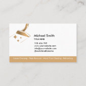 プロフェッショナルカーペット清掃及び床清掃B 名刺 (裏面)