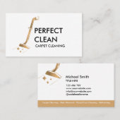 プロフェッショナルカーペット清掃及び床清掃B 名刺 (正面/裏面)