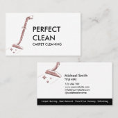 プロフェッショナルカーペット清掃及び床清掃B 名刺 (正面/裏面)