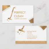 プロフェッショナルカーペット清掃及び床清掃B 名刺 (正面/裏面)