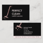 プロフェッショナルカーペット清掃及び床清掃B 名刺 (正面/裏面)