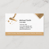 プロフェッショナルカーペット清掃及び床清掃B 名刺 (裏面)