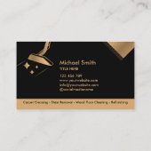 プロフェッショナルカーペット清掃及び床清掃B 名刺 (裏面)