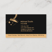 プロフェッショナルカーペット清掃及び床清掃B 名刺 (裏面)