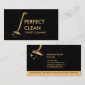 プロフェッショナルカーペット清掃及び床清掃B 名刺 (正面/裏面)