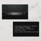 プロフェッショナルカーボンファイバーカービジネスカード 名刺 (正面/裏面)