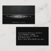 プロフェッショナルカーボンファイバーカービジネスカード 名刺 (正面/裏面)