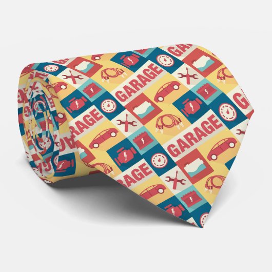 プロフェッショナルカーリペアマンアイコニック小型デザイン ネクタイ (ロール)