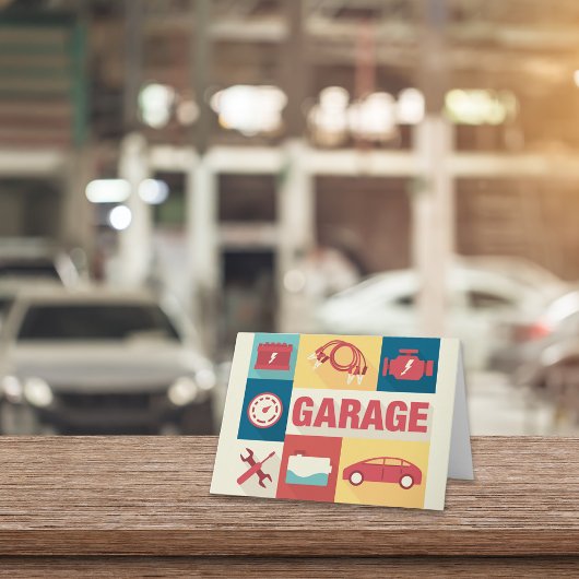 プロフェッショナルカーリペアマンアイコニック カード