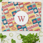 プロフェッショナルカーリペアマンアイコニック キッチンタオル (折り畳み)