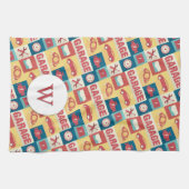 プロフェッショナルカーリペアマンアイコニック キッチンタオル (横)