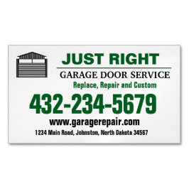 プロフェッショナルガレージドアサービス磁気カード マグネット名刺