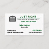 プロフェッショナルガレージドアサービス 名刺 (正面)