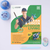 プロフェッショナルガーデンサービス，造園 チラシ (シングル)