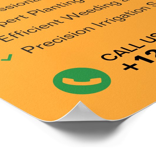 プロフェッショナルガーデンサービス,造園 ポスター (角)