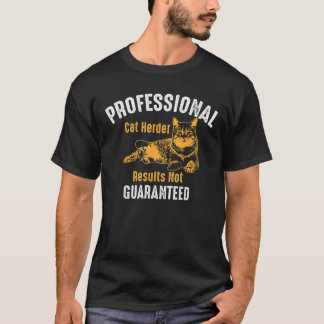 プロフェッショナルキャットハーダー結果保証なし Gif Tシャツ