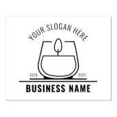 プロフェッショナルキャンドルスモールビジネスカスタム、大型 ラバースタンプ (インプリント)