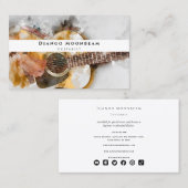 プロフェッショナルギタリストとギター音楽先生 名刺 (正面/裏面)