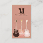 プロフェッショナルギターミュージシャン音楽先生 名刺 (正面)