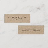 プロフェッショナルクシンプルラフトモダン紙 スキニー名刺 (正面/裏面)