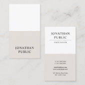 プロフェッショナルクモダンリエレガントンデザインラグジュアリー 名刺 (正面/裏面)