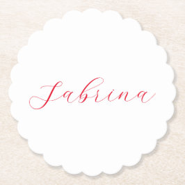 プロフェッショナルクラシカルの手書き名カスタム ペーパーコースター