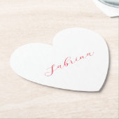 プロフェッショナルクラシカルの手書き名カスタム ペーパーコースター (アングル)