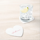 プロフェッショナルクラシカルの手書き名カスタム ペーパーコースター (インサイチュ)