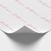 プロフェッショナルクラシカルの手書き名カスタム ラッピングペーパー (角)