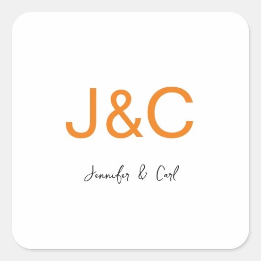 プロフェッショナルクラシカルモノグラムミニマリスト スクエアシール (正面)