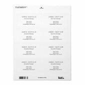 プロフェッショナルクラシカルモノグラムミニマリスト ラベル (フルシート)