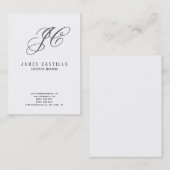 プロフェッショナルクラシカルモノグラムミニマリスト 名刺 (正面/裏面)