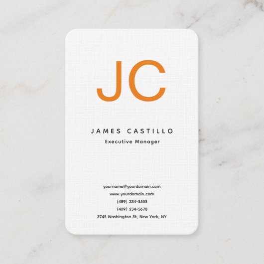 プロフェッショナルクラシカルモノグラムミニマリスト 名刺 (正面)