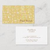 プロフェッショナルクラシックセピアパターン 名刺 (正面/裏面)