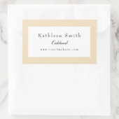 プロフェッショナルクラシックバニラカスタードエッジ 長方形シール (バッグ)