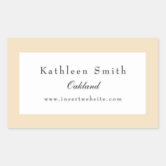 プロフェッショナルクラシックバニラカスタードエッジ 長方形シール (正面)