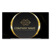 プロフェッショナルクラシックブエレガントラック金ゴールド マグネット名刺 (正面)