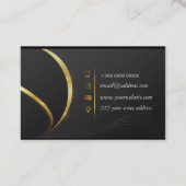 プロフェッショナルクラシックブエレガントラック金ゴールド 名刺 (裏面)