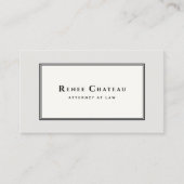 プロフェッショナルクラシックブエレガントラントゥー弁護士 名刺 (正面)