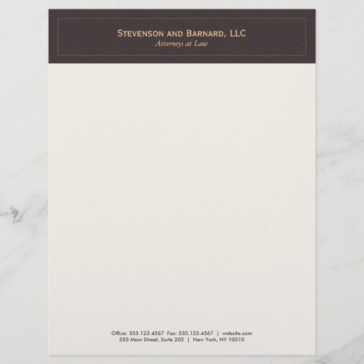 プロフェッショナルクラシックブラウン レターヘッド (正面)