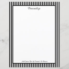 プロフェッショナルクラシックブラック&ホワイトストライプパターン