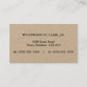 プロフェッショナルクラシック名刺 名刺 (裏面)