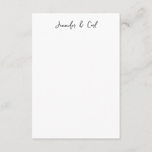 プロフェッショナルクラシック書道ミニマリスト エンクロージャーカード (正面)