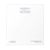 プロフェッショナルクラシック法弁護士海軍 ノートパッド (正面)