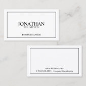 プロフェッショナルクラシック白黒 名刺 (正面/裏面)