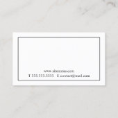 プロフェッショナルクラシック白黒 名刺 (裏面)