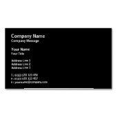 プロフェッショナルクラシック |標準（黒） マグネット名刺 (正面)