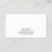 プロフェッショナルクラシーブラック金ゴールド 名刺 (裏面)