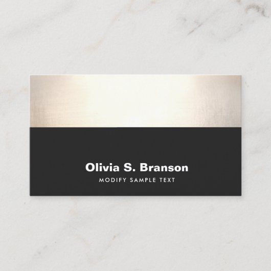 プロフェッショナルクラシーブラック金ゴールド 名刺 (正面)