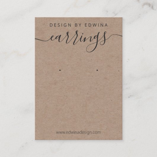 プロフェッショナルクラフトイヤリングディスプレイ 名刺 (正面)